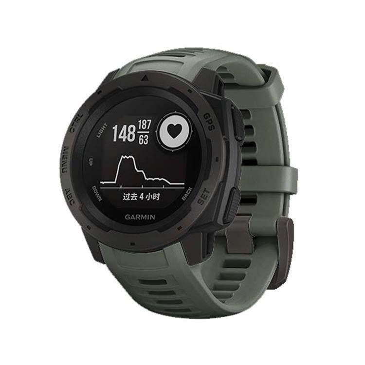 For Garmin Instinct 22mm Kalebol Steel Buckle Silicone Watch Band(Army Green) - free shipping - PMc TechLife - Order now!