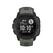 For Garmin Instinct 22mm Kalebol Steel Buckle Silicone Watch Band(Army Green)