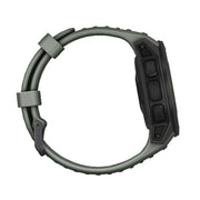 For Garmin Instinct 22mm Kalebol Steel Buckle Silicone Watch Band(Army Green)