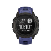 For Garmin Instinct 22mm Kalebol Steel Buckle Silicone Watch Band(Dark Blue)