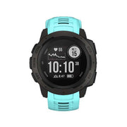For Garmin Instinct 22mm Kalebol Steel Buckle Silicone Watch Band(Teal)