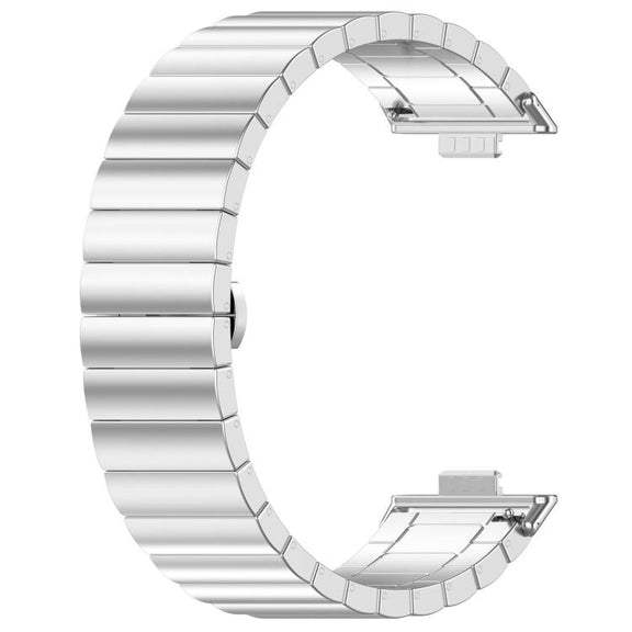 For Huawei Watch Fit3 Kalebol Solid Stainless Steel Strap(Silver)
