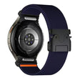 For Samsung Galaxy Watch 7 / 6 / 5 / 4 Press Button Connector Parachute Buckle Elastic Nylon Watch Band(Dark Blue) - Watch Bands by PMc TechLife | Online Shopping South Africa | PMc TechLife | Buy Now Pay Later Mobicred