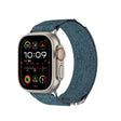For Apple Watch 46mm / 49mm / 45mm / 44mm Kalebol Canvas Pattern Nylon Loop Strap(Light Blue) - Watch Bands by Kalebol | Online Shopping South Africa | PMC TechLife | Buy Now Pay Later Mobicred