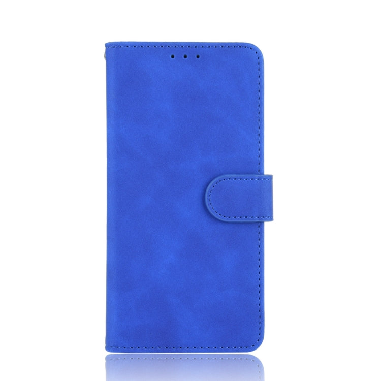 For Motorola Moto G 5G Plus Solid Color Skin Feel Magnetic Buckle Horizontal Flip Calf Texture PU Leather Case with Holder & Card Slots & Wallet(Blue)