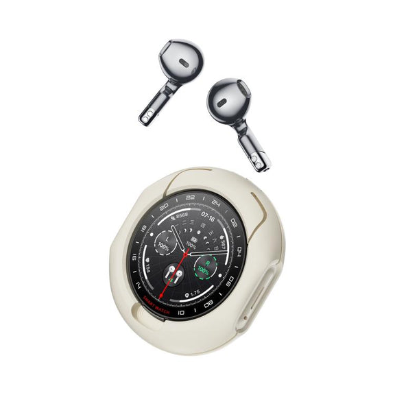 D9 1.46 inch 2 in 1 Bluetooth Earphone Smart Watch, Support Bluetooth Call / NFC / Heart Rate(Silver)