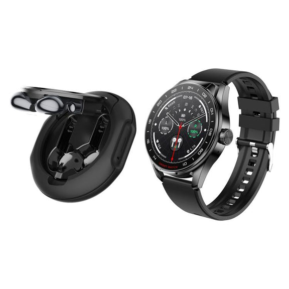 D9 1.46 inch 2 in 1 Bluetooth Earphone Smart Watch, Support Bluetooth Call / NFC / Heart Rate(Black)
