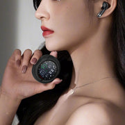 D9 1.46 inch 2 in 1 Bluetooth Earphone Smart Watch, Support Bluetooth Call / NFC / Heart Rate(Black)