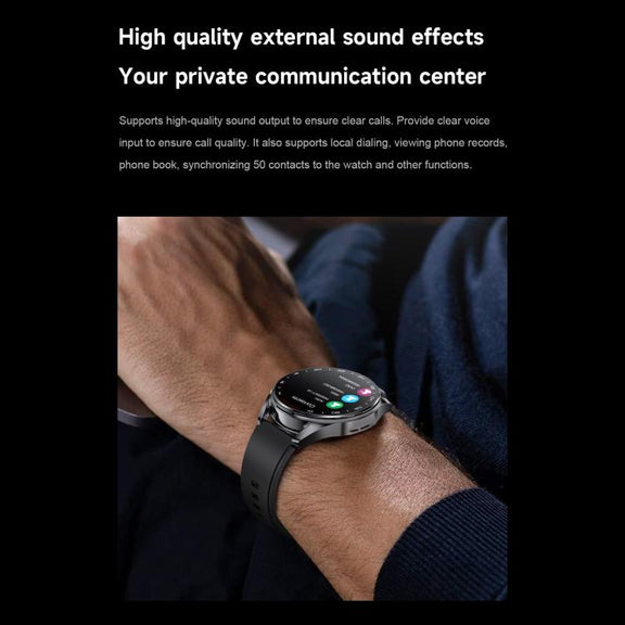 D9 1.46 inch 2 in 1 Bluetooth Earphone Smart Watch, Support Bluetooth Call / NFC / Heart Rate(Silver)