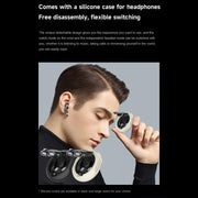 D9 1.46 inch 2 in 1 Bluetooth Earphone Smart Watch, Support Bluetooth Call / NFC / Heart Rate(Silver)
