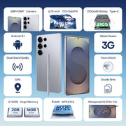 F10 / S25 Ultra, 2GB+16GB, 6.75 inch Android 8.1 MTK6753 Octa Core, Network: 3G, Dual SIM, Plug:UK Plug(Titanium Blue)