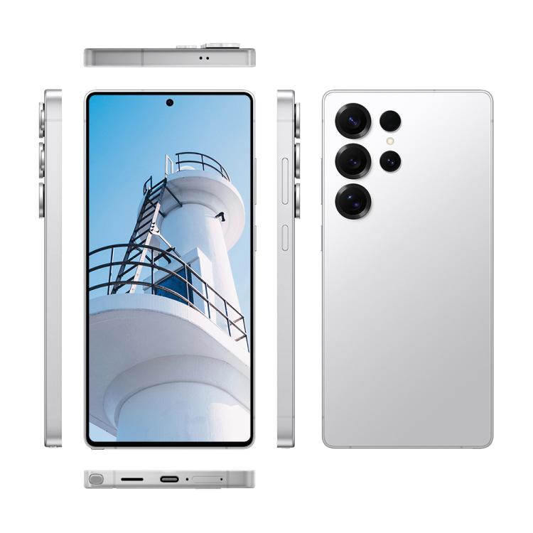 F102 / S25 Ultra, 4GB+64GB, 6.75 inch Android 11 MTK6762 Octa Core, Network: 4G, Dual SIM, Support Wireless Charging, Plug:UK Plug(Titanium Sliver) - free shipping - PMc TechLife - Order now!