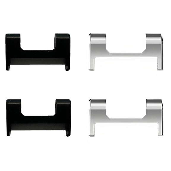 For Amazfit T-Rex 1 Pair Metal Watch Band Connector with Screwdriver(Black)