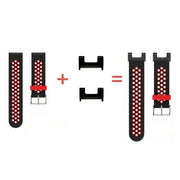 For Amazfit T-Rex 1 Pair Metal Watch Band Connector with Screwdriver(Black)