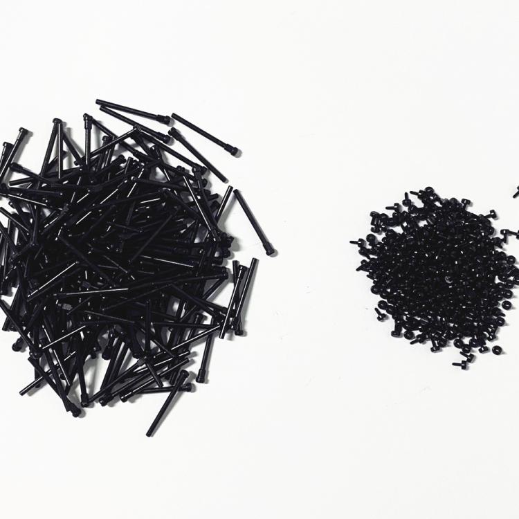 For Amazfit T-Rex 3 2pcs/Pair Flathead Watch Band Replacement Lug Rod with Screwdriver(Black) - For Amazfit by PMc TechLife | Online Shopping South Africa | PMc TechLife | Buy Now Pay Later Mobicred