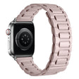 For Apple Watch 42mm / 41mm / 40mm / 38mm I-shaped Three-piece Leather Magnetic Watch Band(Khaki) - Watch Bands by PMC TechLife | Online Shopping South Africa | PMC TechLife | Buy Now Pay Later Mobicred