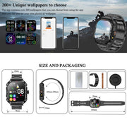 LF37 2.1 inch BT Call Smart Watch, Support Blood Oxygen / Heart Rate / Female Menstrual(Black Silicone)