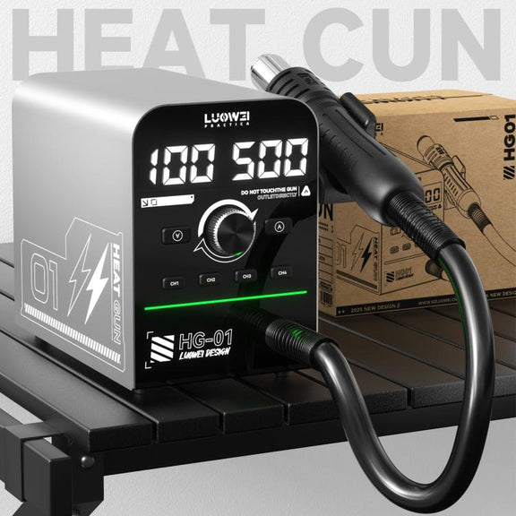 Luowei HG-01 800W Intelligent Digital Hot Air Gun BGA Desoldering Rework Station, Plug:US Plug