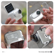 For Insta360 GO 3S Body Soft TPU Protective Case with Lens Cover(Transparent)