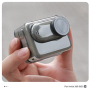 For Insta360 GO 3S Body Soft TPU Protective Case with Lens Cover(Transparent)
