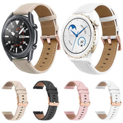 18mm Rose Gold Buckle Leather Watch Band(Pink)