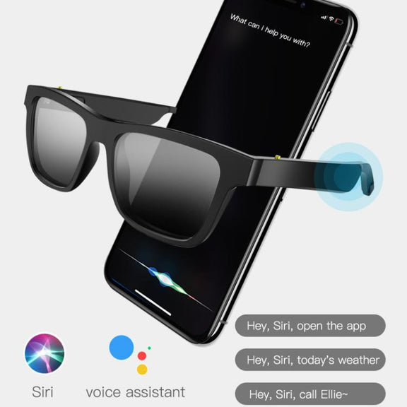 E10 Smart Audio Bluetooth Glasses, Style: Button Style(Transparent)