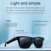 E10 Smart Audio Bluetooth Glasses, Style: Button Style(Transparent)