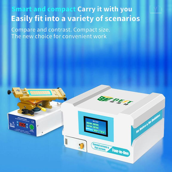 BEST B-528 4 in 1 7 inch Intelligent Laminating and Defoaming Machine Built-in Vacuum Pump, Plug:UK Plug