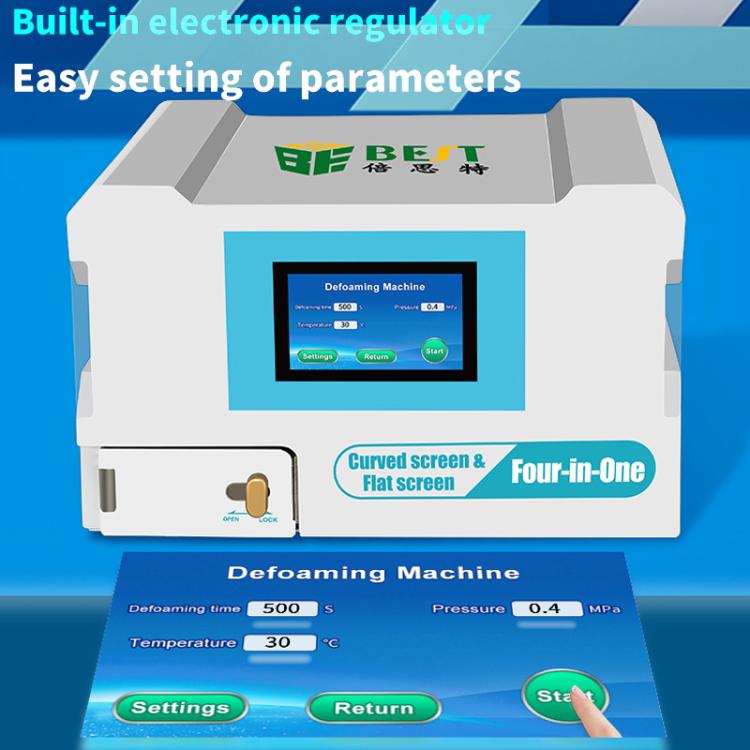BEST B-528 4 in 1 7 inch Intelligent Laminating and Defoaming Machine Built-in Vacuum Pump, Plug:US Plug