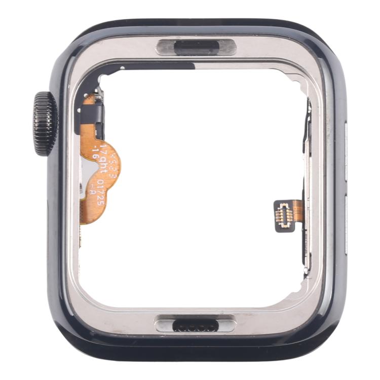For Apple Watch Series 5 44mm LTE Graphite Steel Middle Frame Bezel Plate with Crown Spin Axis Flex Cable