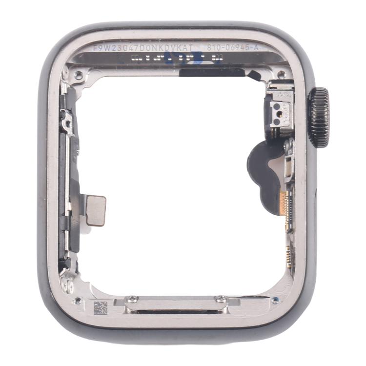 For Apple Watch Series 5 44mm LTE Graphite Steel Middle Frame Bezel Plate with Crown Spin Axis Flex Cable