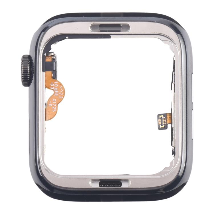 For Apple Watch Series 4 44mm LTE Graphite Steel Middle Frame Bezel Plate with Crown Spin Axis Flex Cable