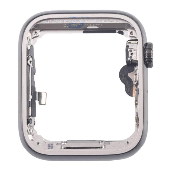 For Apple Watch Series 4 44mm LTE Graphite Steel Middle Frame Bezel Plate with Crown Spin Axis Flex Cable
