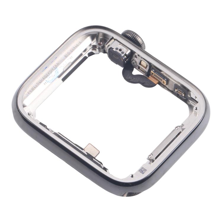 For Apple Watch Series 4 44mm LTE Graphite Steel Middle Frame Bezel Plate with Crown Spin Axis Flex Cable