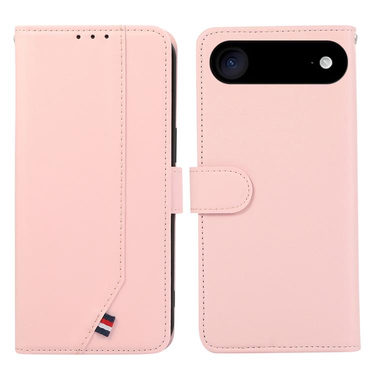 For iPhone 17 Air ABEEL Delicate Texture Splicing RFID Leather Phone Case(Pink) - free shipping - PMc TechLife - Order now!