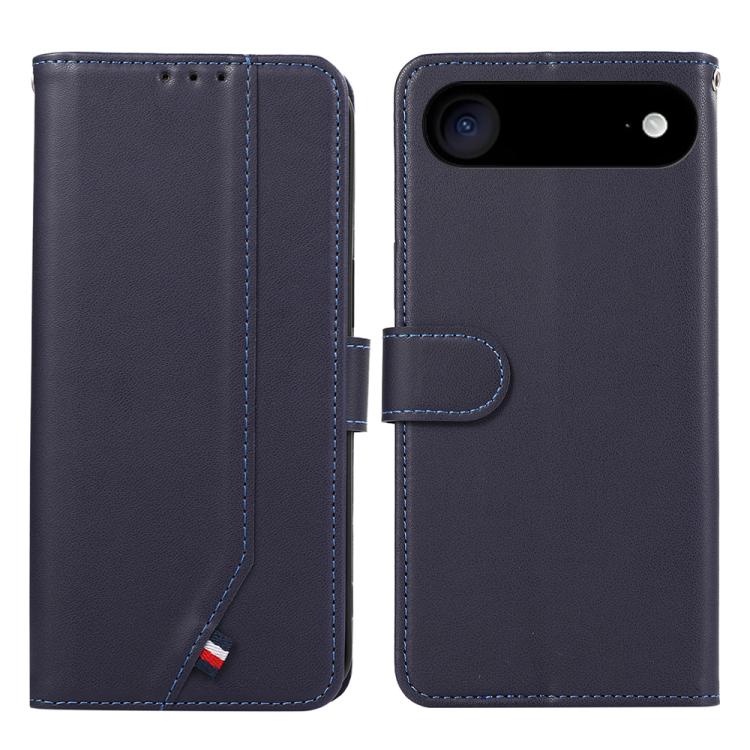 For iPhone 17 Air ABEEL Delicate Texture Splicing RFID Leather Phone Case(Blue) - free shipping - PMc TechLife - Order now!