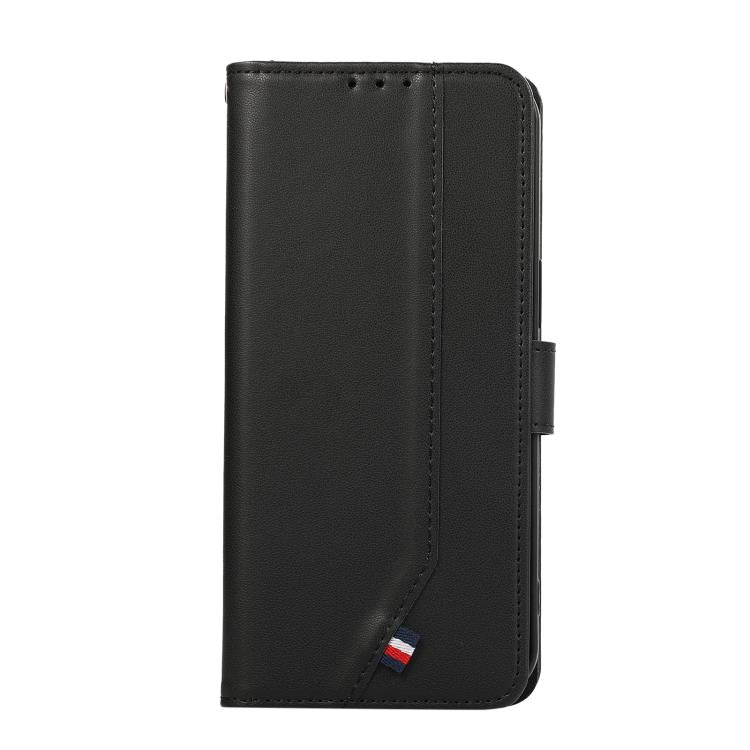 For iPhone 17 Pro Max ABEEL Delicate Texture Splicing RFID Leather Phone Case(Black) - free shipping - PMc TechLife - Order now!
