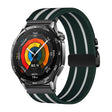 22mm Parachute Buckle Stripe Nylon Elastic Braided Watch Band(Dark Green White) - free shipping - PMc TechLife - Order now!