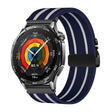 22mm Parachute Buckle Stripe Nylon Elastic Braided Watch Band(Midnight Blue White) - free shipping - PMc TechLife - Order now!