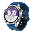 22mm Double-row Hole Studded Buckle Silicone Watch Band(Royal Blue Black) - free shipping - PMc TechLife - Order now!