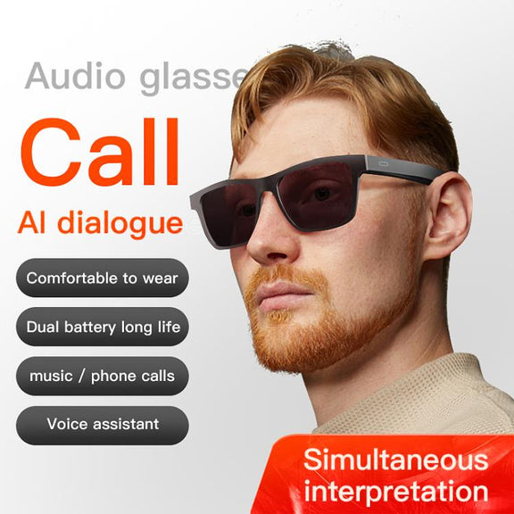 E10 Pro Smart Audio Bluetooth Glasses, Style: AI Translation(Black)