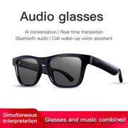 E10 Pro Smart Audio Bluetooth Glasses, Style: AI Translation(Black)