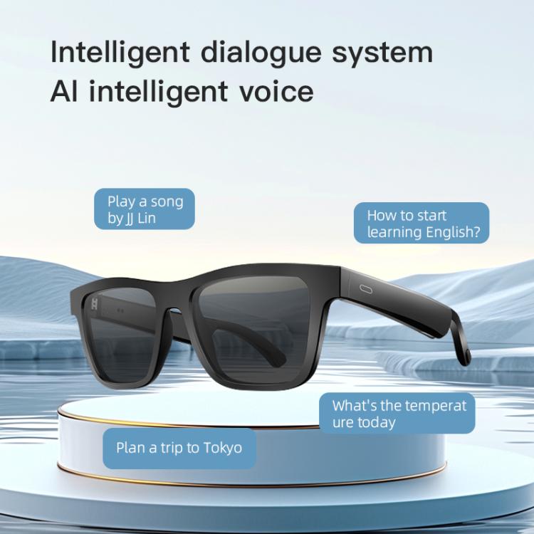 E10 Pro Smart Audio Bluetooth Glasses, Style: AI Translation(Black)