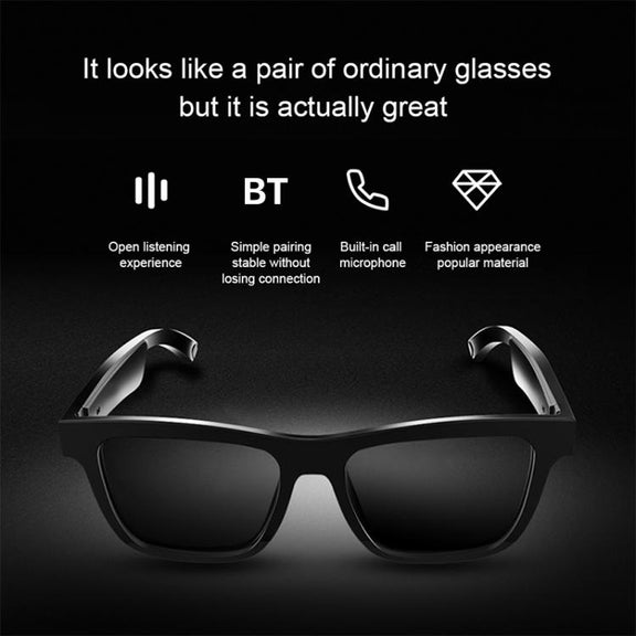 E10 Pro Smart Audio Bluetooth Glasses, Style: AI Translation(Black)