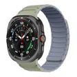 For Samsung Galaxy Watch Ultra 47mm Silicone Sport Magnetic Watch Band(Light Khaki+Light Blue Gray) - free shipping - PMc TechLife - Order now!