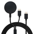 For Samsung Watch Series / Type-C Port Phone 20V 3A 60W 2 in 1 Magnetic Charging Cable, Length: 1.5m(Black) - Charger by PMC TechLife | Online Shopping South Africa | PMC TechLife | Buy Now Pay Later Mobicred