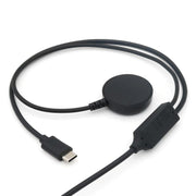 For Samsung Watch Series / Type-C Port Phone 20V 3A 60W 2 in 1 Magnetic Charging Cable, Length: 1.5m(Black)