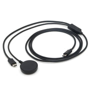 For Samsung Watch Series / Type-C Port Phone 20V 3A 60W 2 in 1 Magnetic Charging Cable, Length: 1.5m(Black)