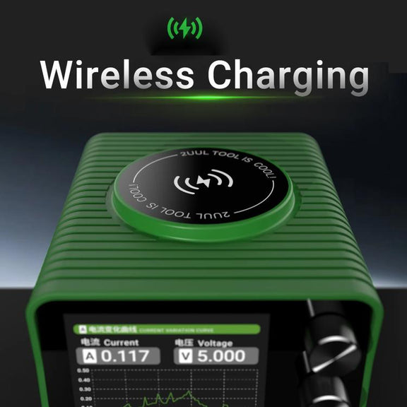 2UUL PC01 POWER MAX 200W Multi-Port Charger Adjustable Voltage Power Supply, Plug:EU Plug