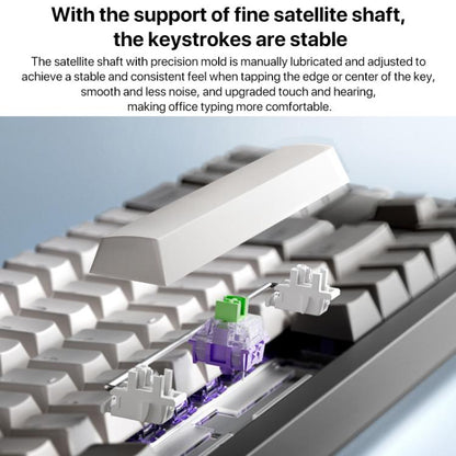 Xiaomi Mechanical Keyboard MK71 Pro Wired / 2.4G / Bluetooth Triple Mode Gaming Keyboard(Moon Rock) - free shipping - PMC Jewellery - Order now!